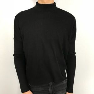 Black mock neck